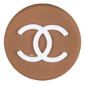 Chanel Double C round badge brown PB8117 Shoe Charm