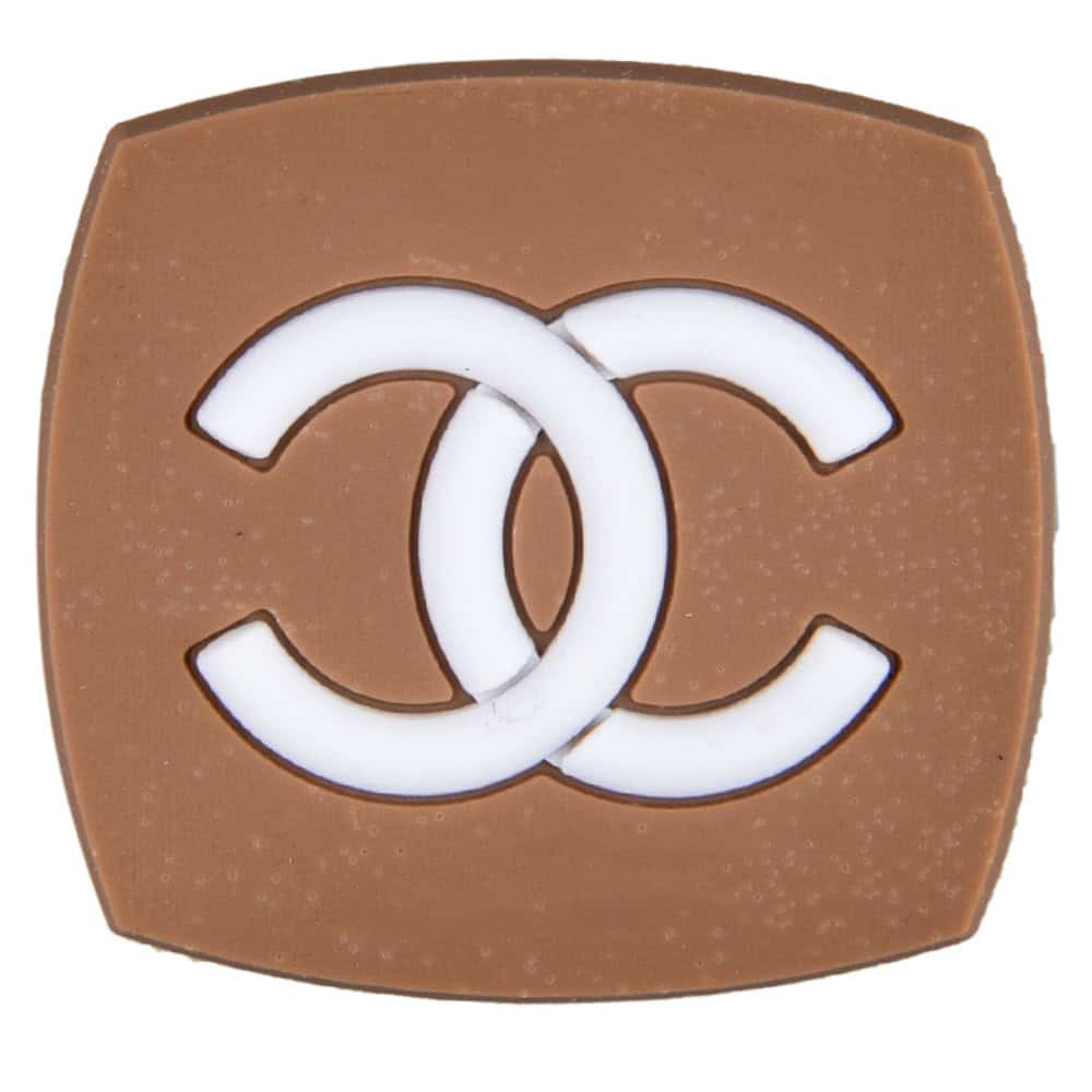 Chanel Double C badge brown PB8120 Shoe Charm
