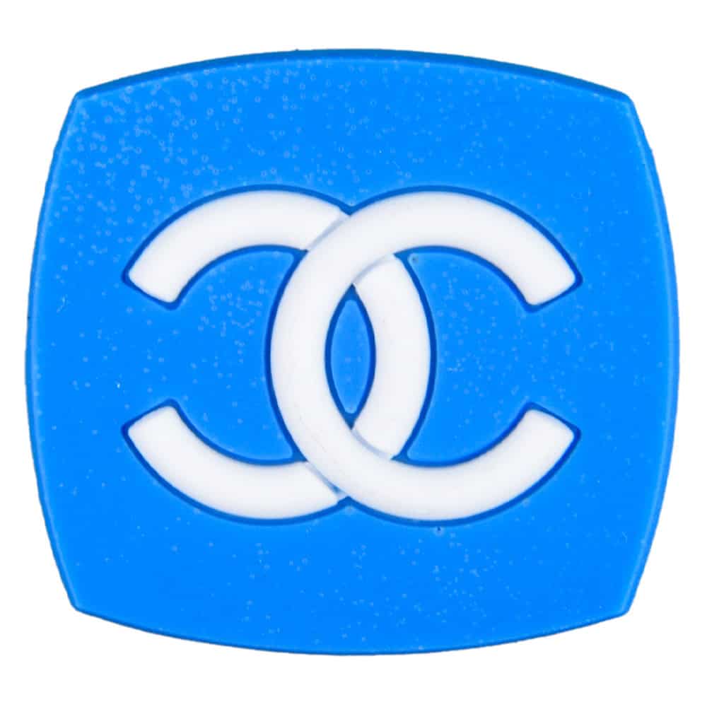 Chanel Double C badge blue PB8130 Shoe Charm