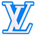 LV Loius Vitton stylised logo blue PB8131 Shoe Charm