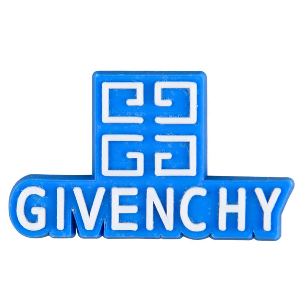 GIVENCHY stylised badge logo blue PB8133 Shoe Charm