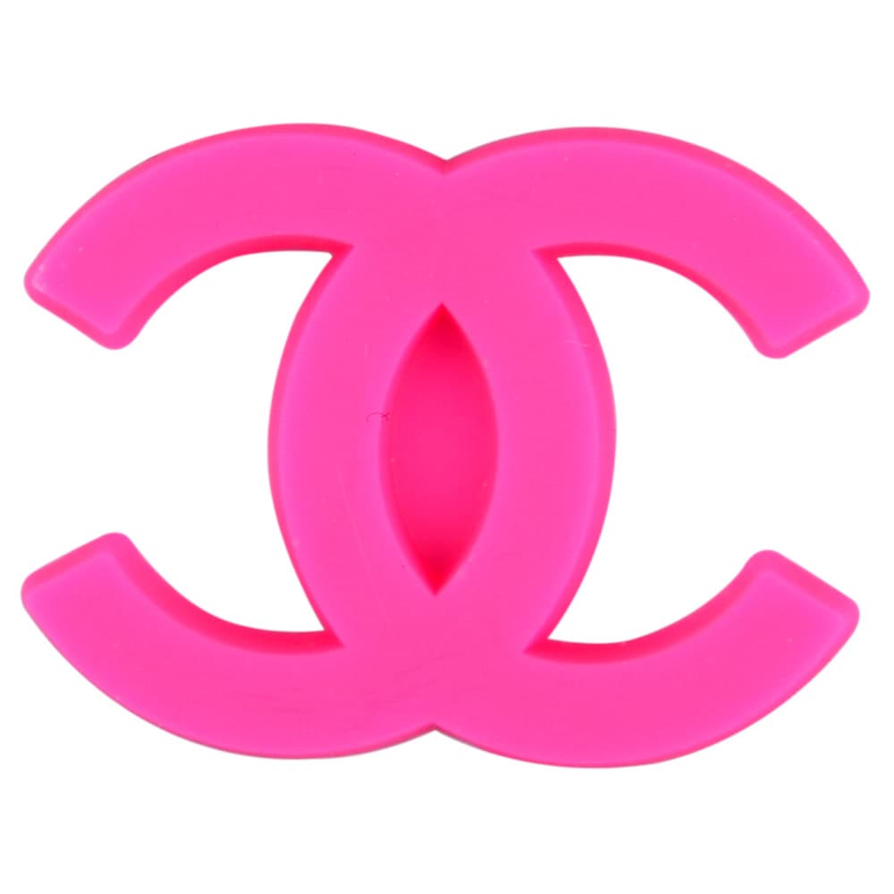 CHANEL double C stylised logo dark pink PB8139 Shoe Charm