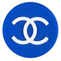 Chanel Double C round badge dark blue PB8147 Shoe Charm