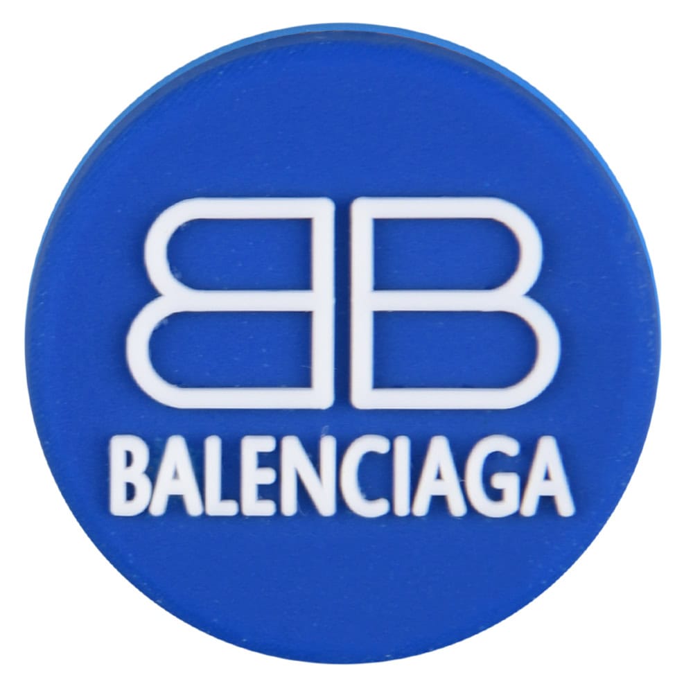 BALENCIAGA BB round badge logo dark blue PB8150 Shoe Charm