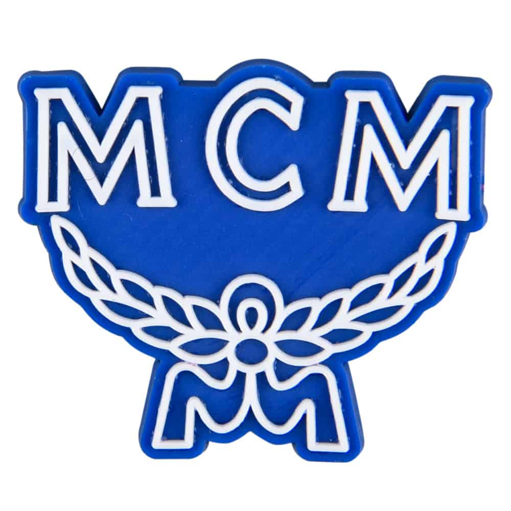 MCM stylised logo dark blue PB8152 Shoe Charm