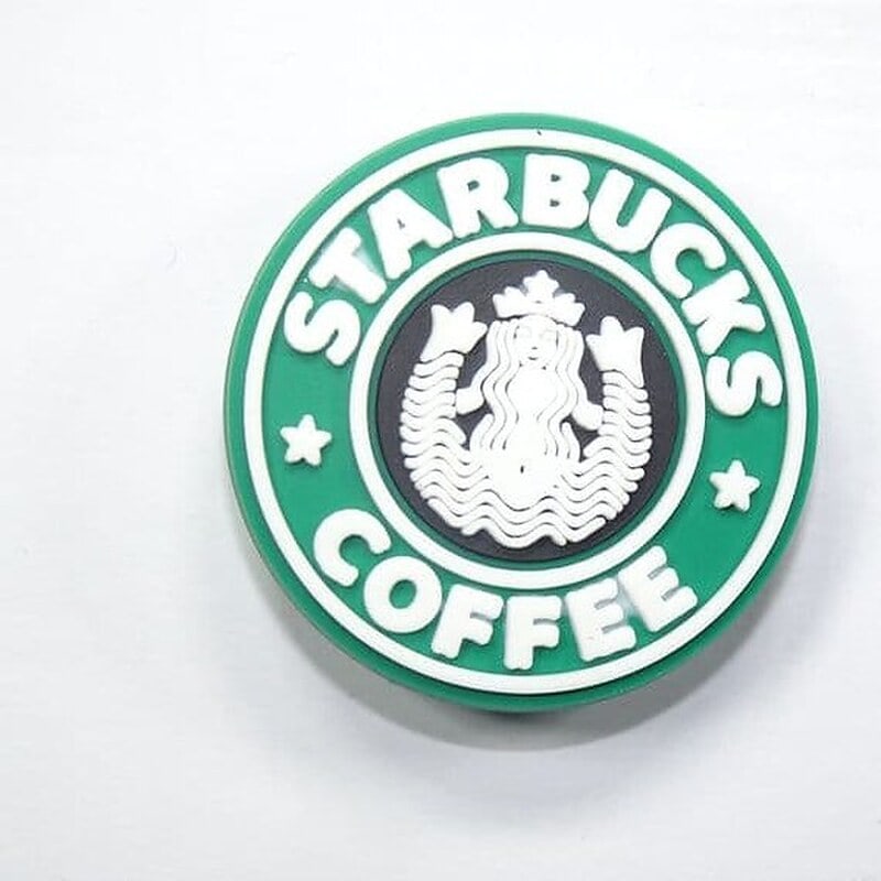 STARBUCKS COFFEE badge logo green MQ087-166 Shoe Charm