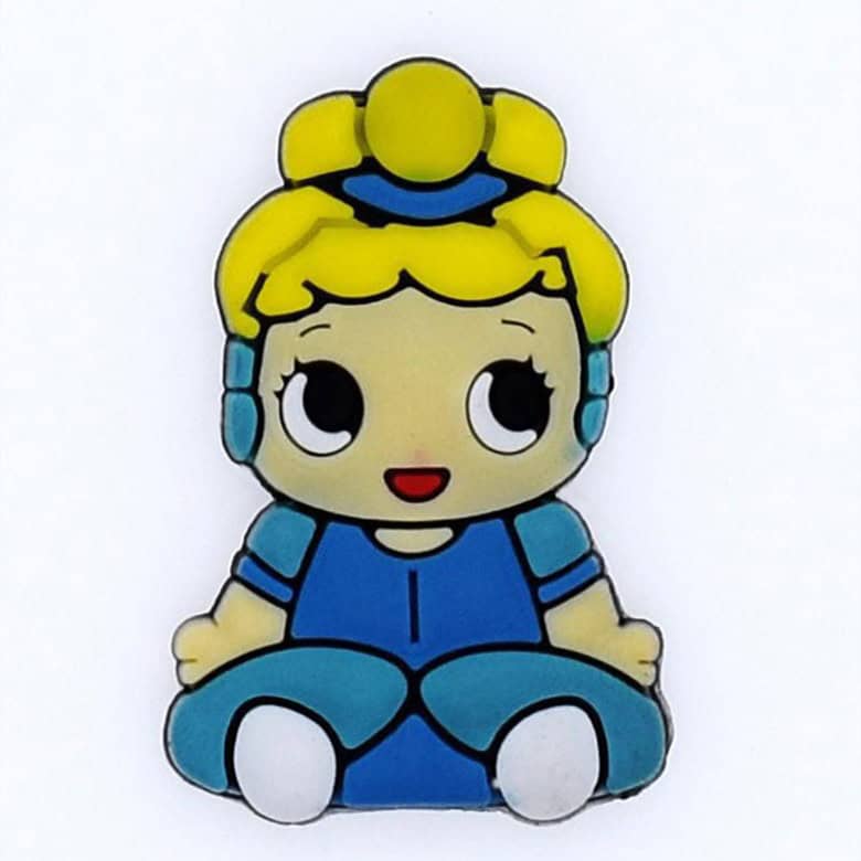 Cinderella sitting Disney princess 02-16 - Shoe Charm