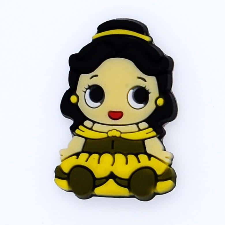 Belle sitting Disney princess 02-21 - Shoe Charm