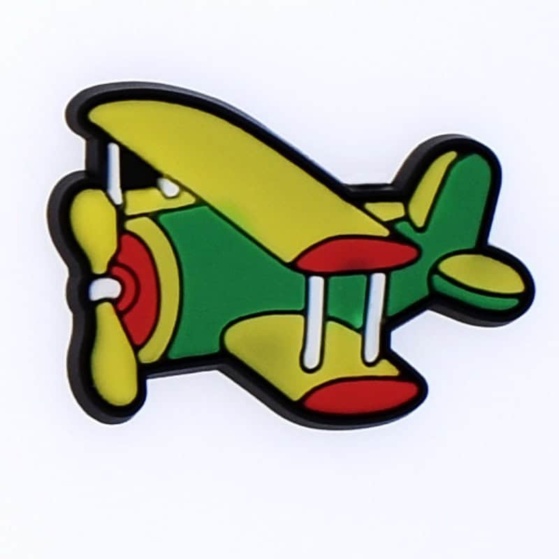 Yellow Biplane 05-22 Shoe Charm