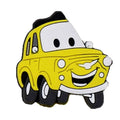 Yellow smiler car 05-40 Shoe Charm