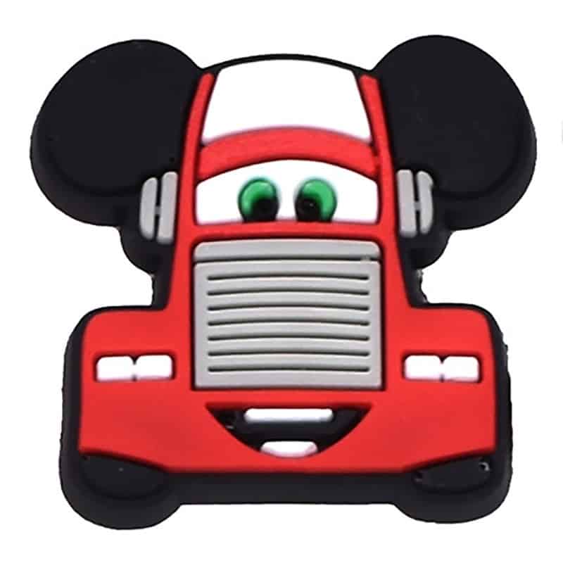 Red Mckey ears truck 05-53 Shoe Charm