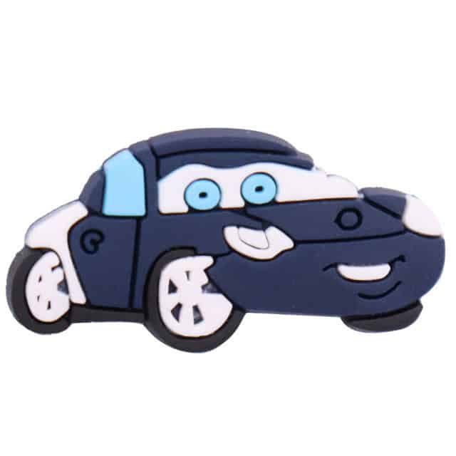 Blue sports car 05-55 Shoe Charm