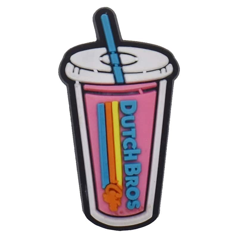 DUTCH BROTHERS COFFEE Pink cup 06-112 Shoe Charm