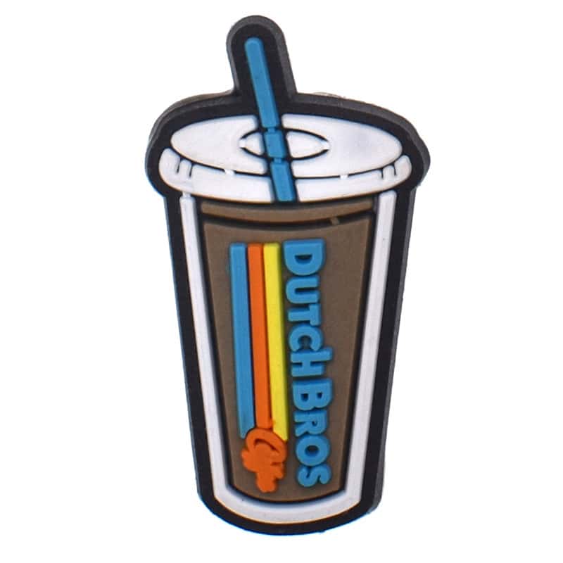 DUTCH BROTHERS COFFEE Grey cup 06-113 Shoe Charm