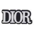 DIOR logo white on black 06-14 Shoe Charm