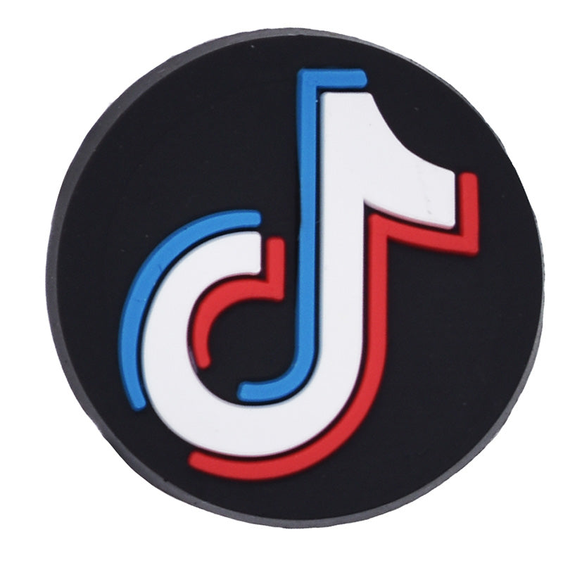 Tik Tok round badge logo 06-41 Shoe Charm