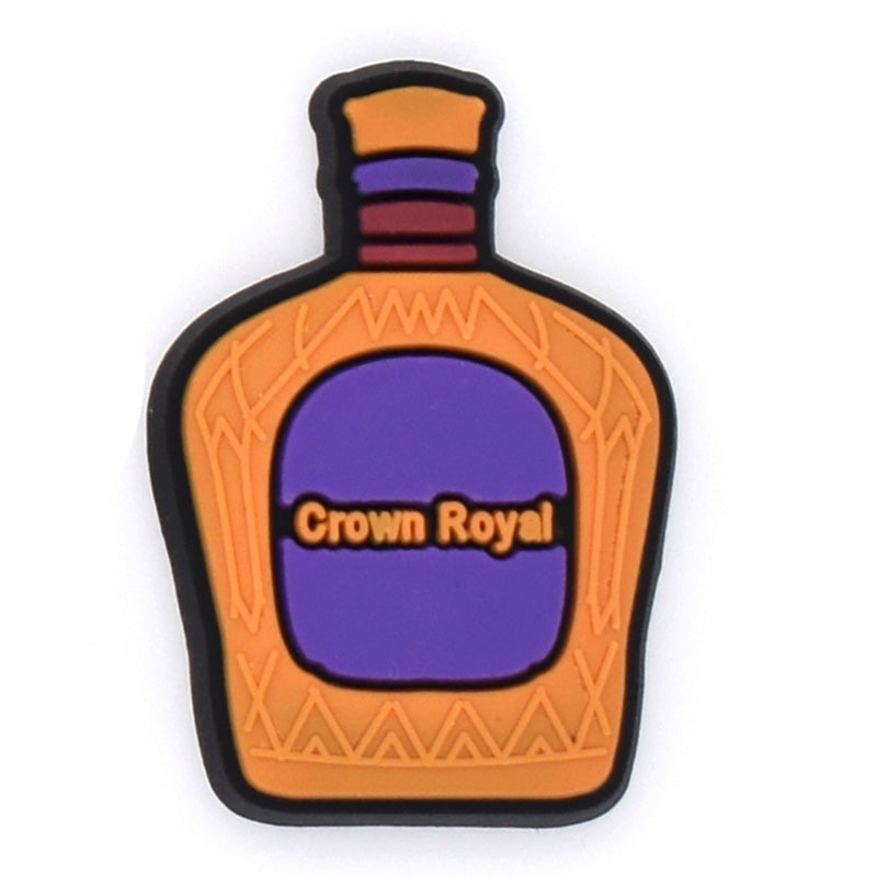 Crown Royal Whisky bottle 06-49 Shoe Charm