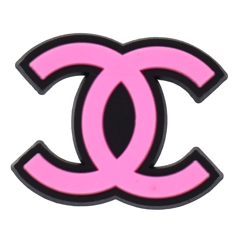CC CHANEL pink stylized logo 06-54 Shoe Charm