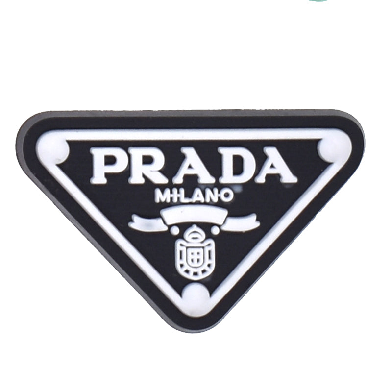 PRADA triplate  black  06-62 Shoe Charm