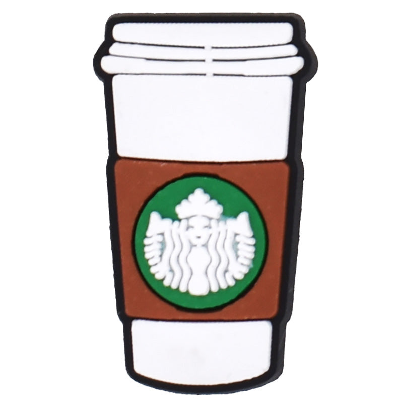 Starbucks paper cup white 06-65 Shoe Charm