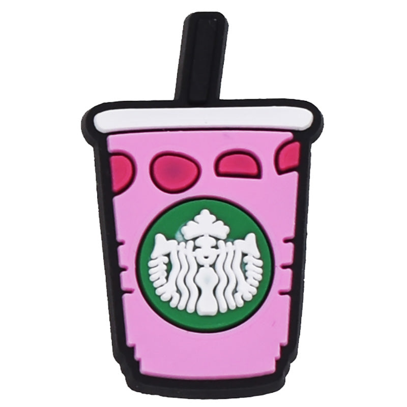 Starbucks cup pink 06-66 Shoe Charm