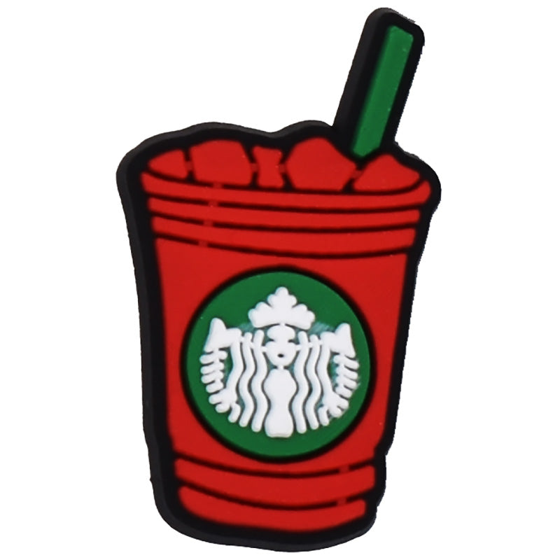 Starbucks cup red  06-67 Shoe Charm