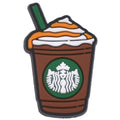 Starbucks cup medium brown 06-70 Shoe Charm