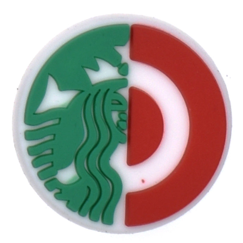 Starbucks round badge logo 06-71 Shoe Charm