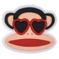 Monkey Brand Clothing with sunglasses logo 06-77 Shoe Charm