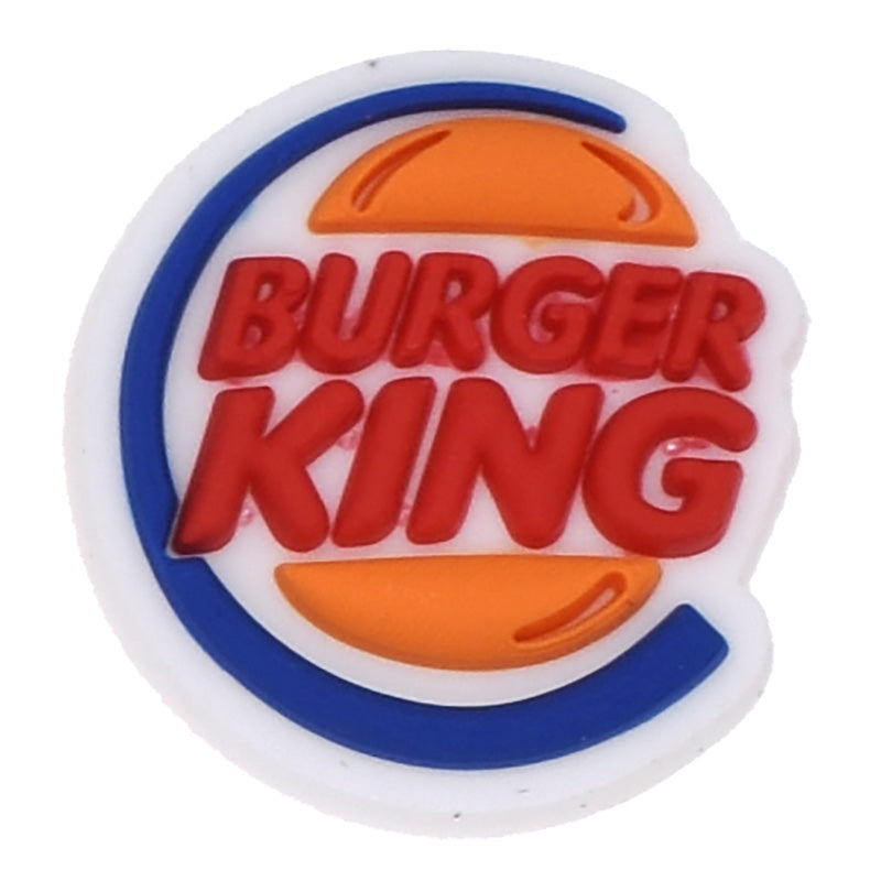 BURGER KING  round badge logo 06-81 Shoe Charm