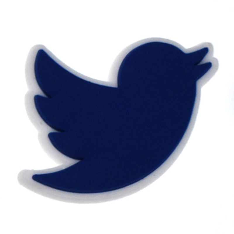 Twitter stylized logo 06-86 Shoe Charm