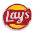 Lay's brand round badge logo 06-95 Shoe Charm
