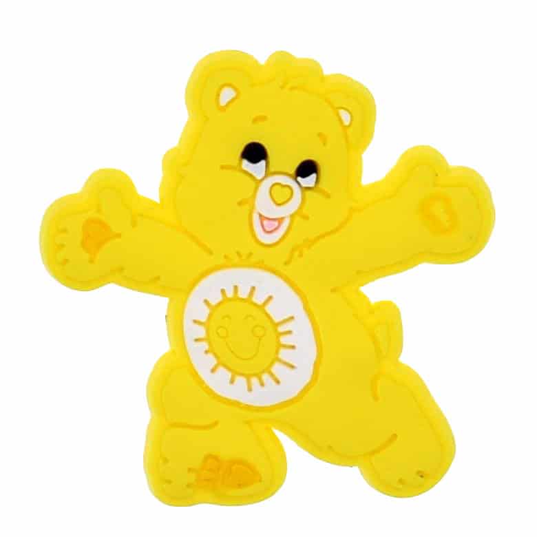 Shoe Charms -  Yellow bright sunshine CARE BEARS 07-07