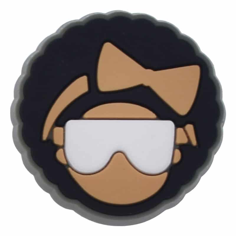 Blindfold girl101-19 Shoe Charm