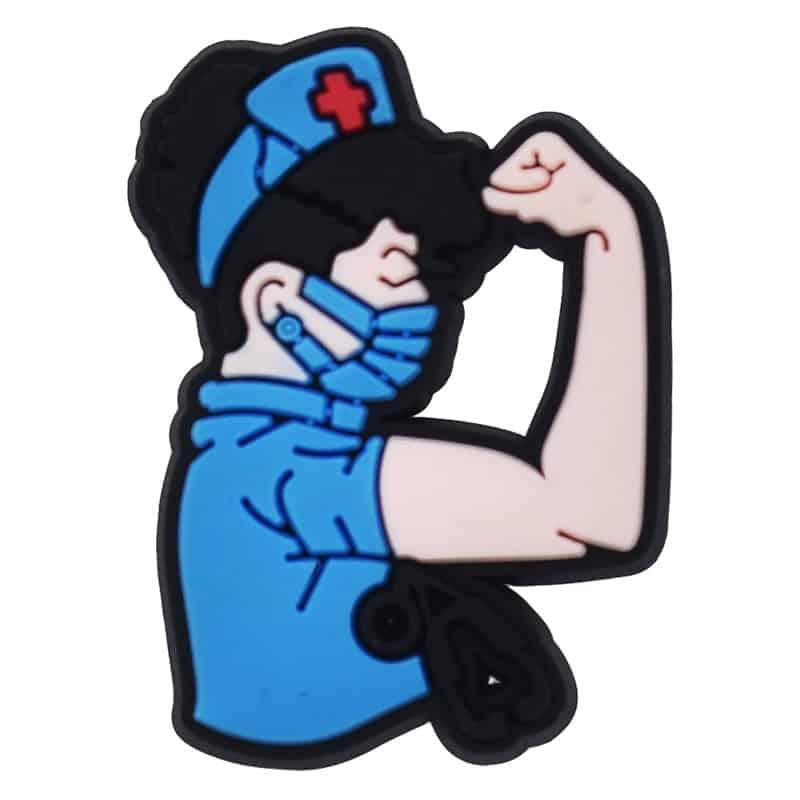 Blue power girl 101-40 Shoe Charm