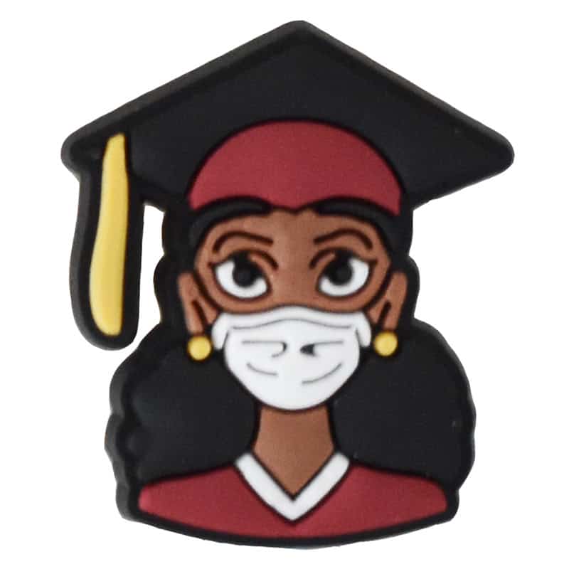 Graduate with a mask 101-44 Shoe Charm