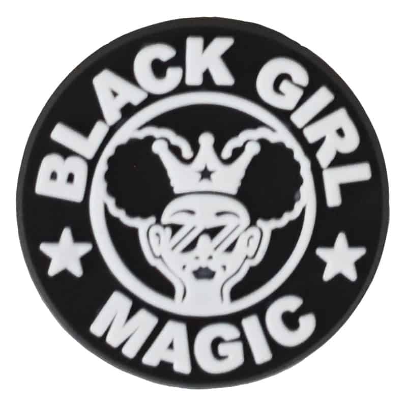 BLACK GIRL MAGIC SYMBOL badge 101-53 Shoe Charm
