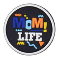 MOM LIFE round badge 101-61 Shoe Charm