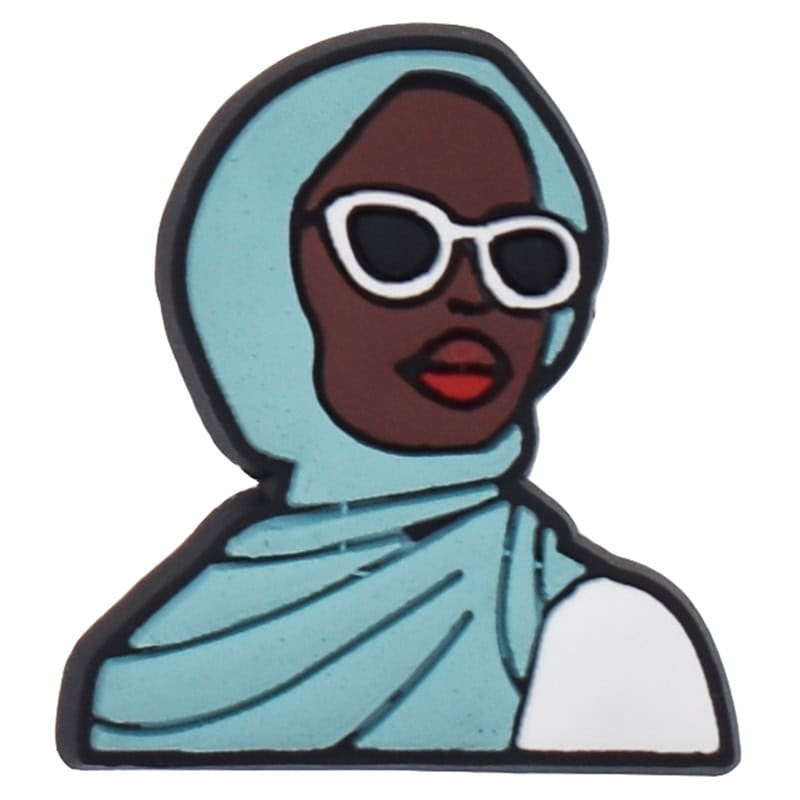 Blue scarf girl 101-66 Shoe Charm