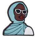 Blue scarf girl 101-66 Shoe Charm