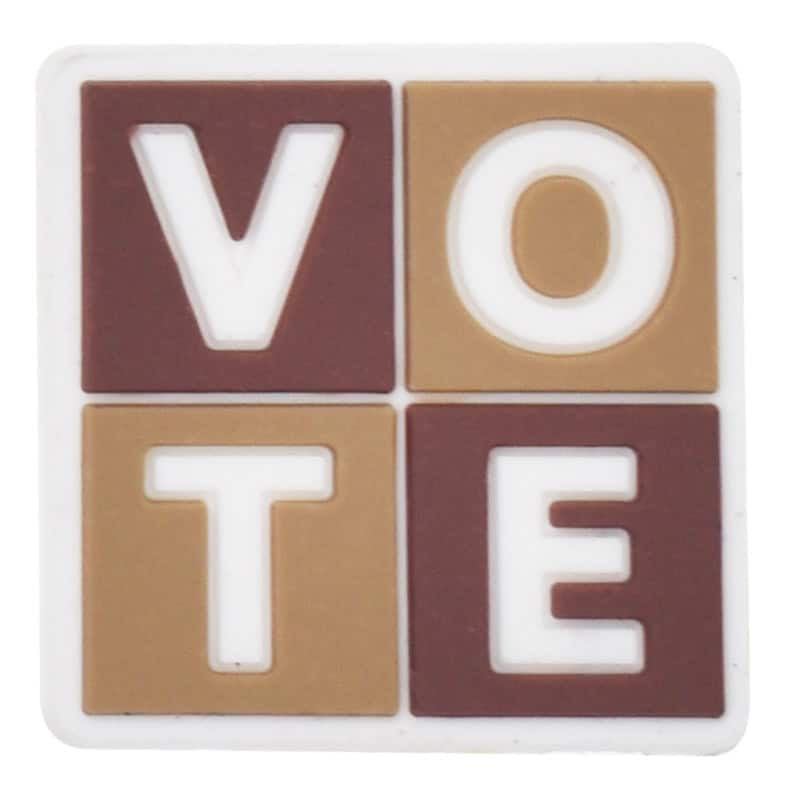 VOTE sign 101-82 Shoe Charm
