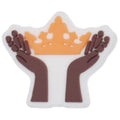 Crown in hands 101-86 Shoe Charm