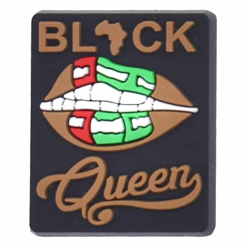 BLACK QUEEN LIPS sign101-87 Shoe Charm
