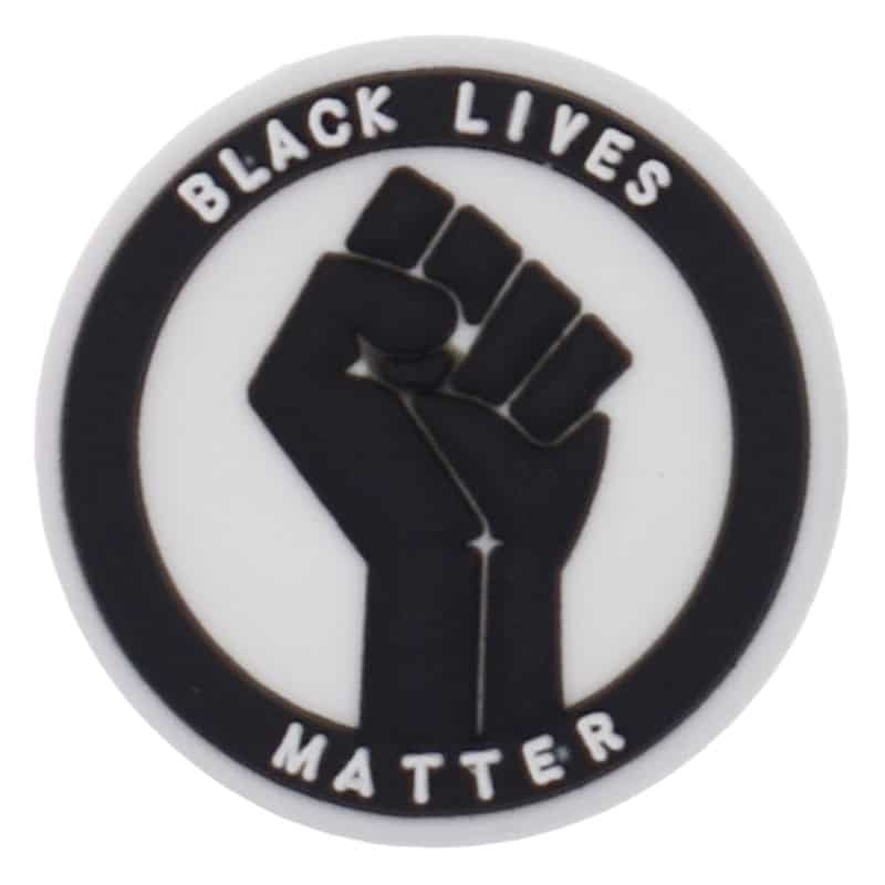 BLACK LIVES MATTER round badge 101-93 Shoe Charm