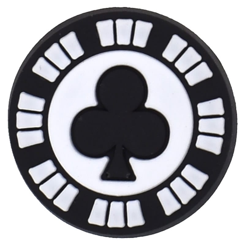 Clubs casino chip 102-107 - Shoe Charm
