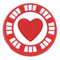 Hearts casino chip 102-108 - Shoe Charm