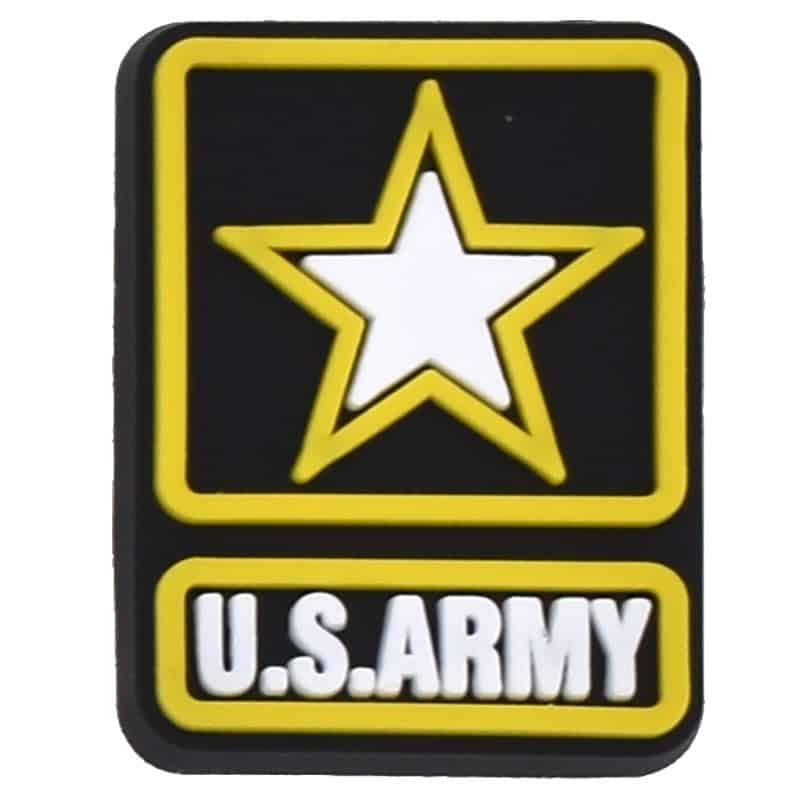 U S ARMY logo 102-125 - Shoe Charm