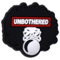 Unbothered sign face with glasses blowing bubble 102-133 - Shoe Charm