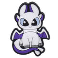 White & purple dragon sitting 102-143 - Shoe Charm