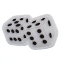 Pair of white dice 102-148 - Shoe Charm